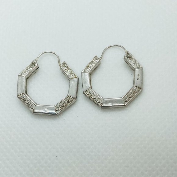 Classic Sterling Hoop Earrings 5g - Picture 10 of 13
